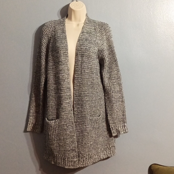 Pink clover women's gray with green blends cardigan size large - Picture 9 of 17